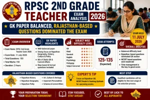 RPSC 2nd Grade Teacher Exam Analysis 2026