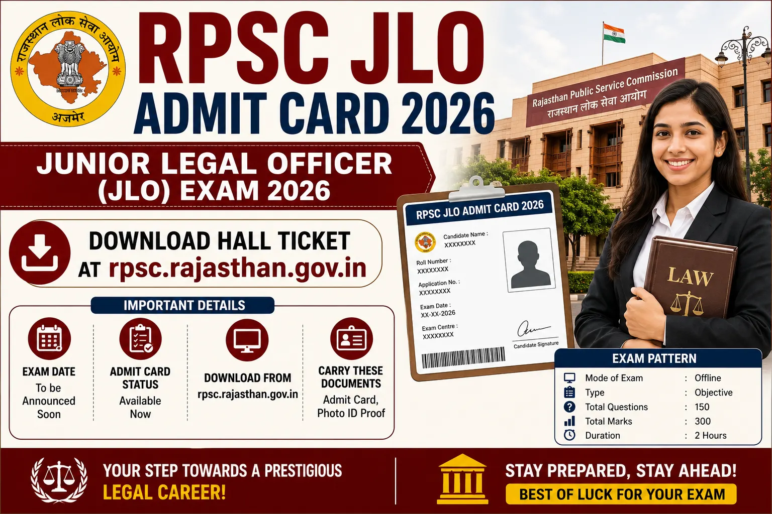 RPSC JLO Admit Card 2026