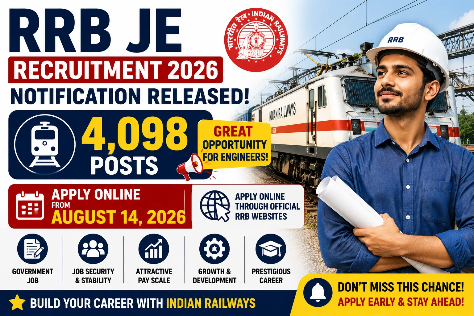 RRB JE Recruitment 2026