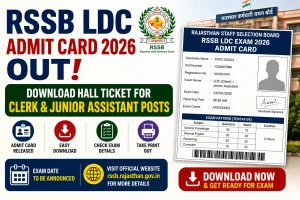 RSSB LDC Admit Card 2026