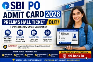 SBI PO Admit Card 2026