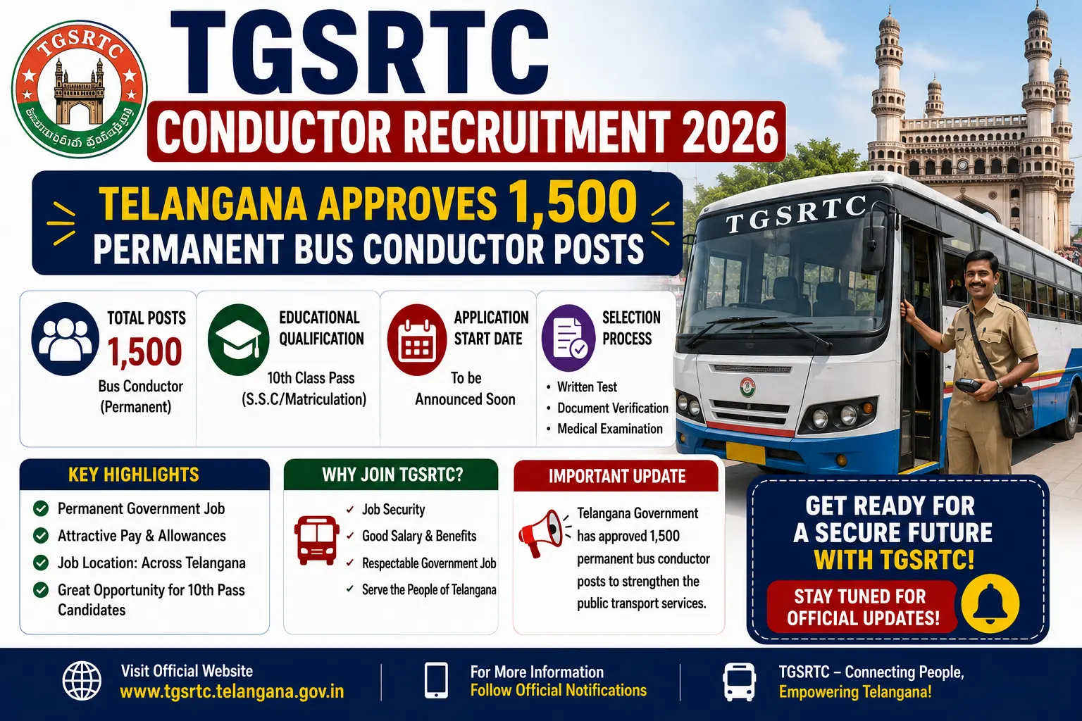 TGSRTC Conductor Recruitment 2026