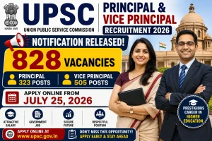 UPSC Principal & Vice Principal Recruitment 2026