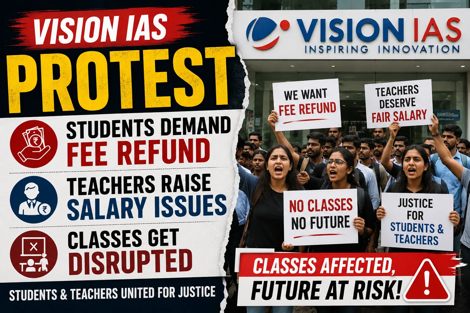 Vision IAS Protest