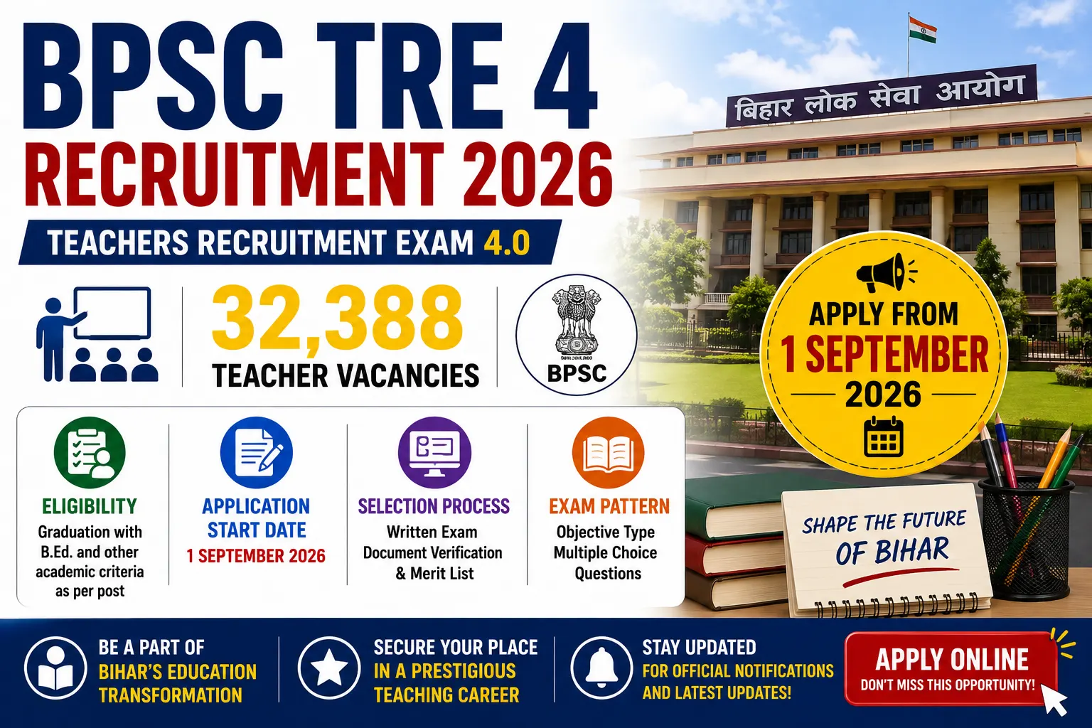 BPSC TRE 4 Recruitment 2026
