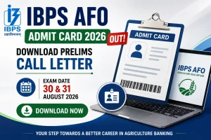IBPS AFO Admit Card 2026