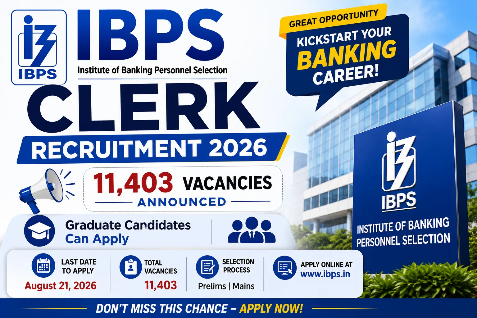 IBPS Clerk Recruitment