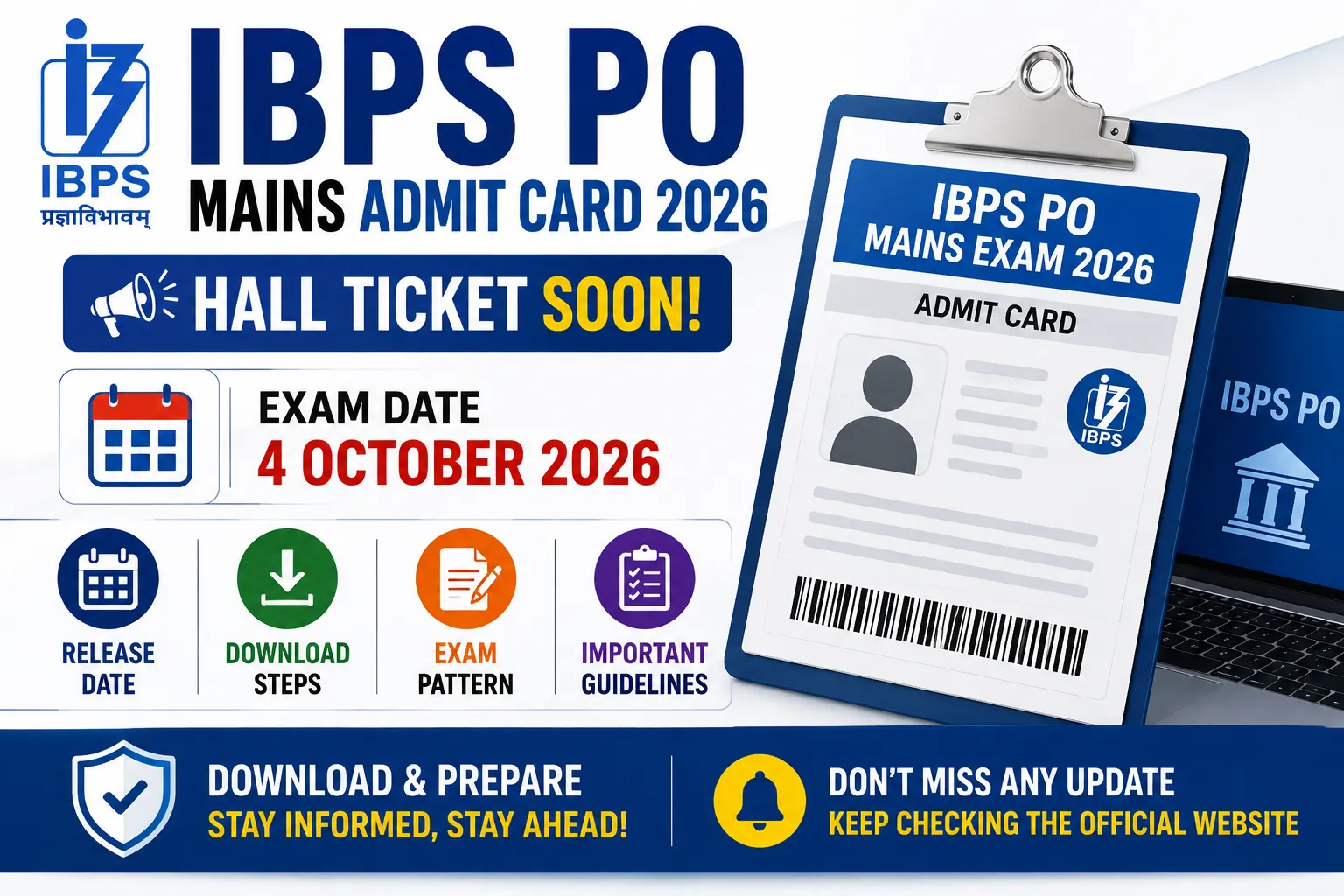 IBPS PO Mains Admit Card 2026
