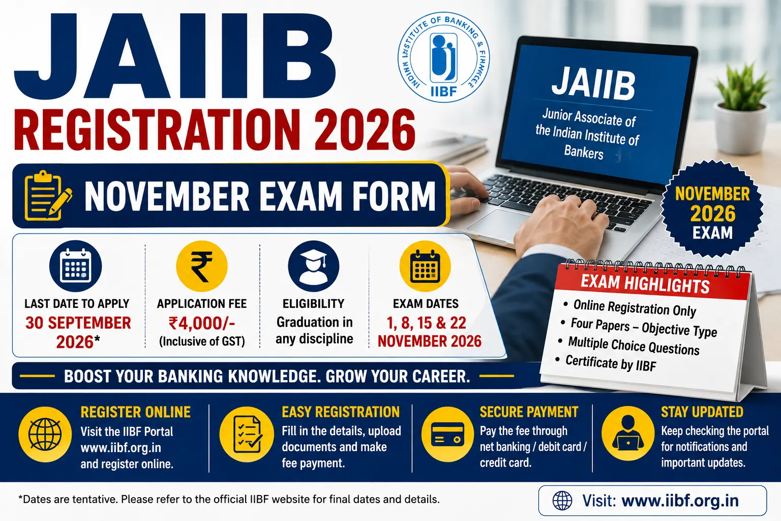JAIIB Registration 2026