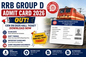 RRB Group D Admit Card 2026