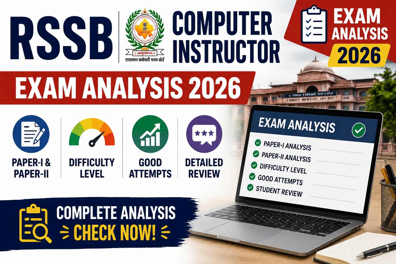 RSSB Computer Instructor Exam Analysis