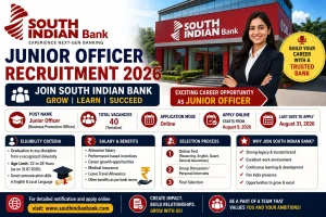 South Indian Bank Junior Officer Recruitment 2026